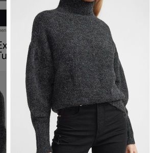 Express X You Chunky Turtleneck Sweater grey express women's jumper